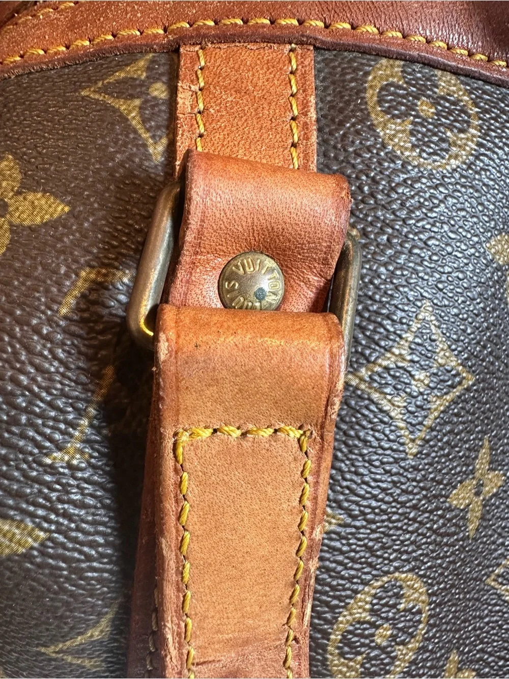 LOUIS VUITTON VINTAGE MONOGRAM SAC SOUPLE 35 DUFFLE BAG